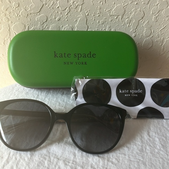 Kate Spade: Black Kimberlyns Singlasses- Gray Gradient - Picture 14 of 16